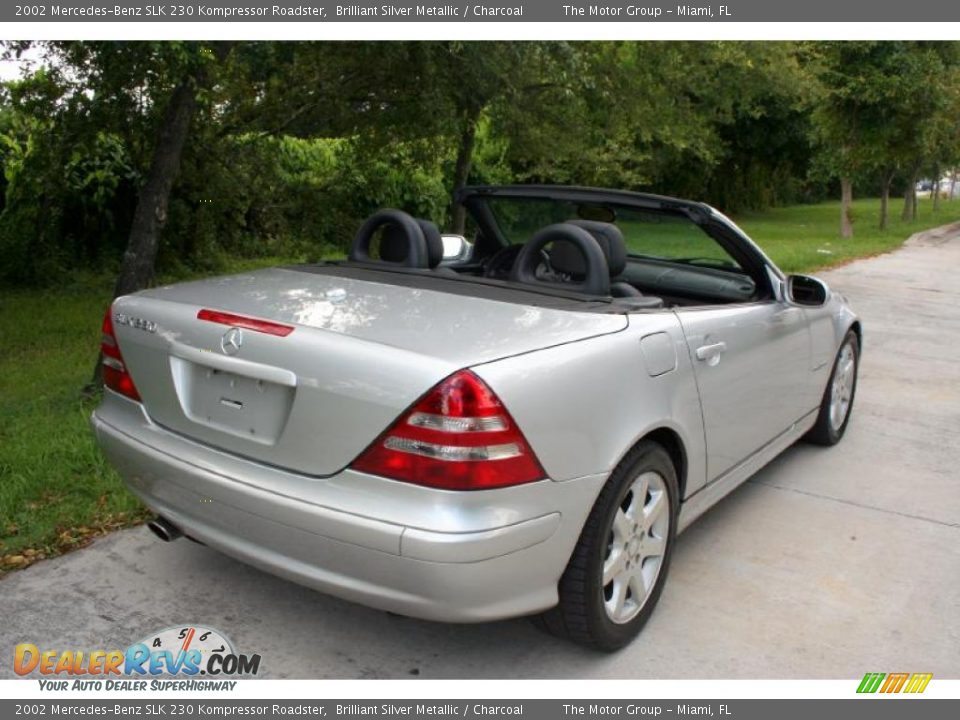 2002 Mercedes-Benz SLK 230 Kompressor Roadster Brilliant Silver Metallic / Charcoal Photo #20