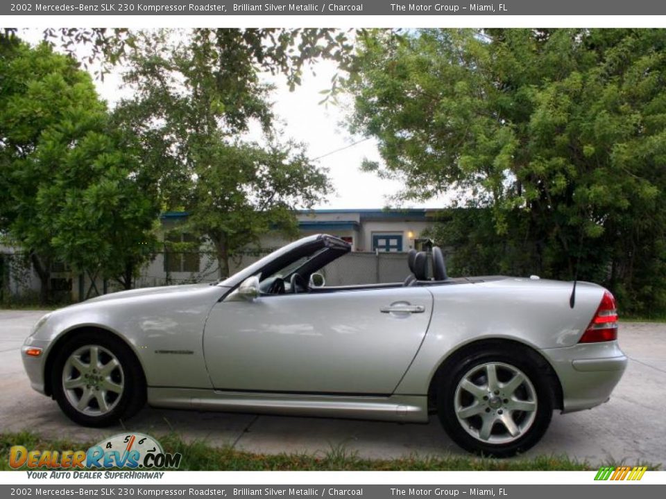 2002 Mercedes-Benz SLK 230 Kompressor Roadster Brilliant Silver Metallic / Charcoal Photo #21