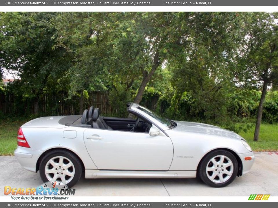 2002 Mercedes-Benz SLK 230 Kompressor Roadster Brilliant Silver Metallic / Charcoal Photo #22
