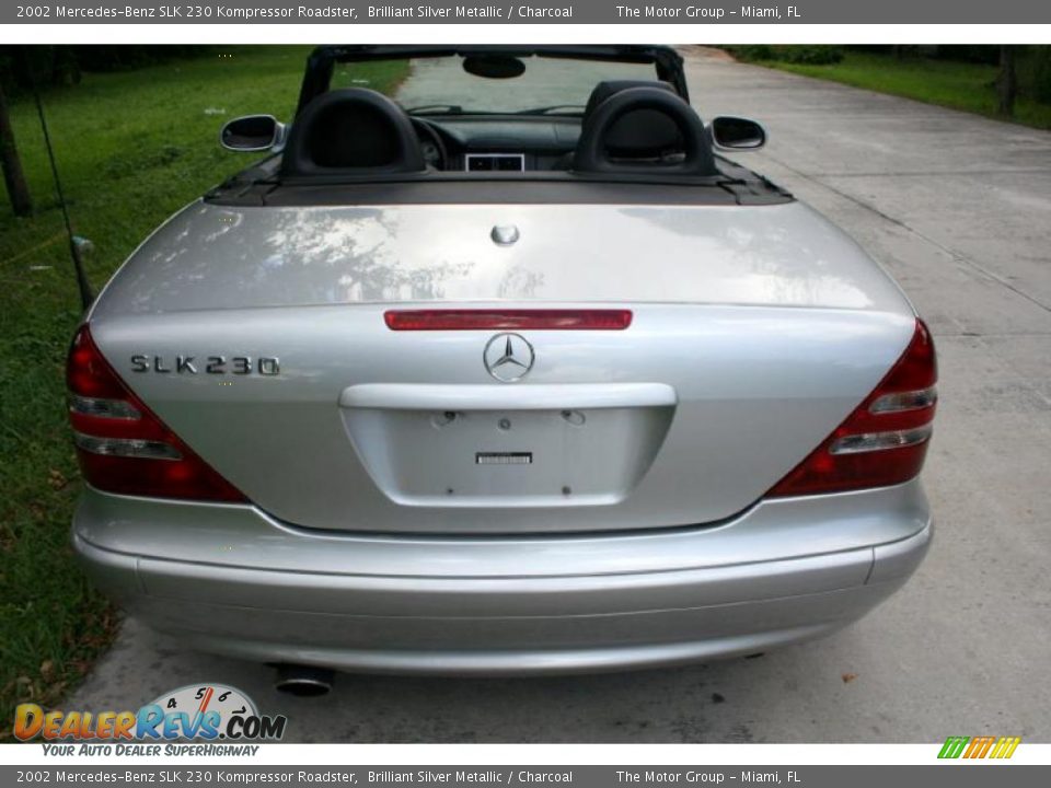 2002 Mercedes-Benz SLK 230 Kompressor Roadster Brilliant Silver Metallic / Charcoal Photo #25