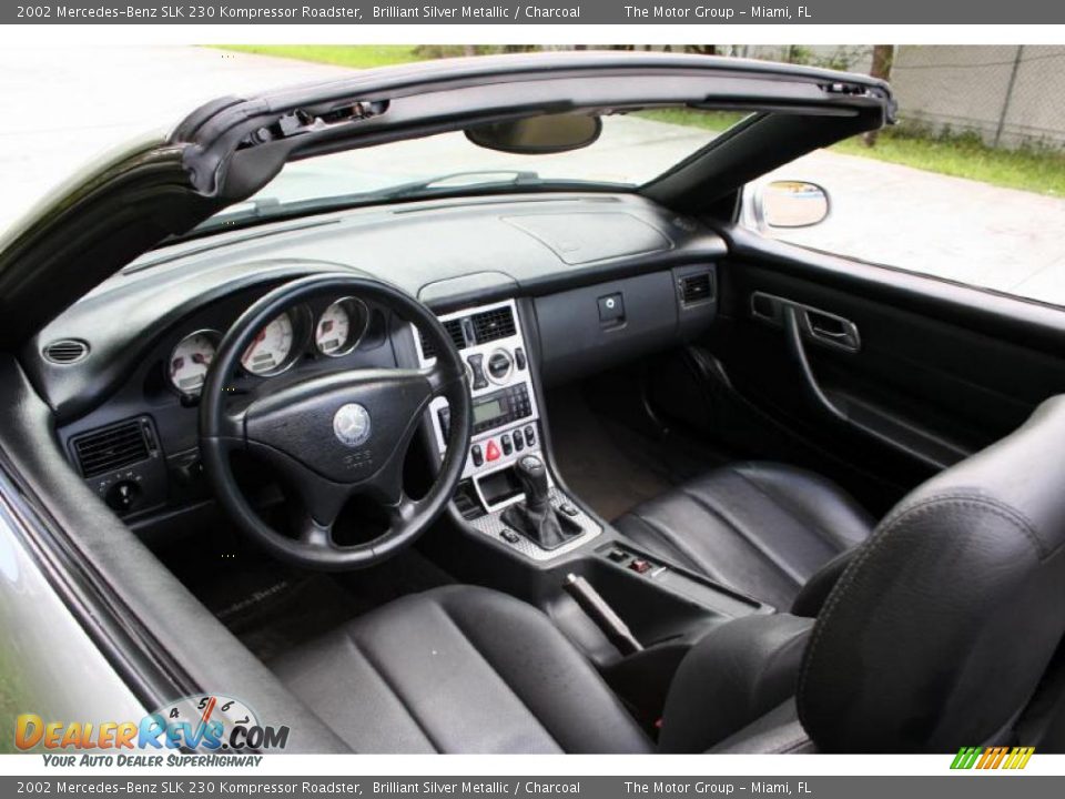 2002 Mercedes-Benz SLK 230 Kompressor Roadster Brilliant Silver Metallic / Charcoal Photo #28