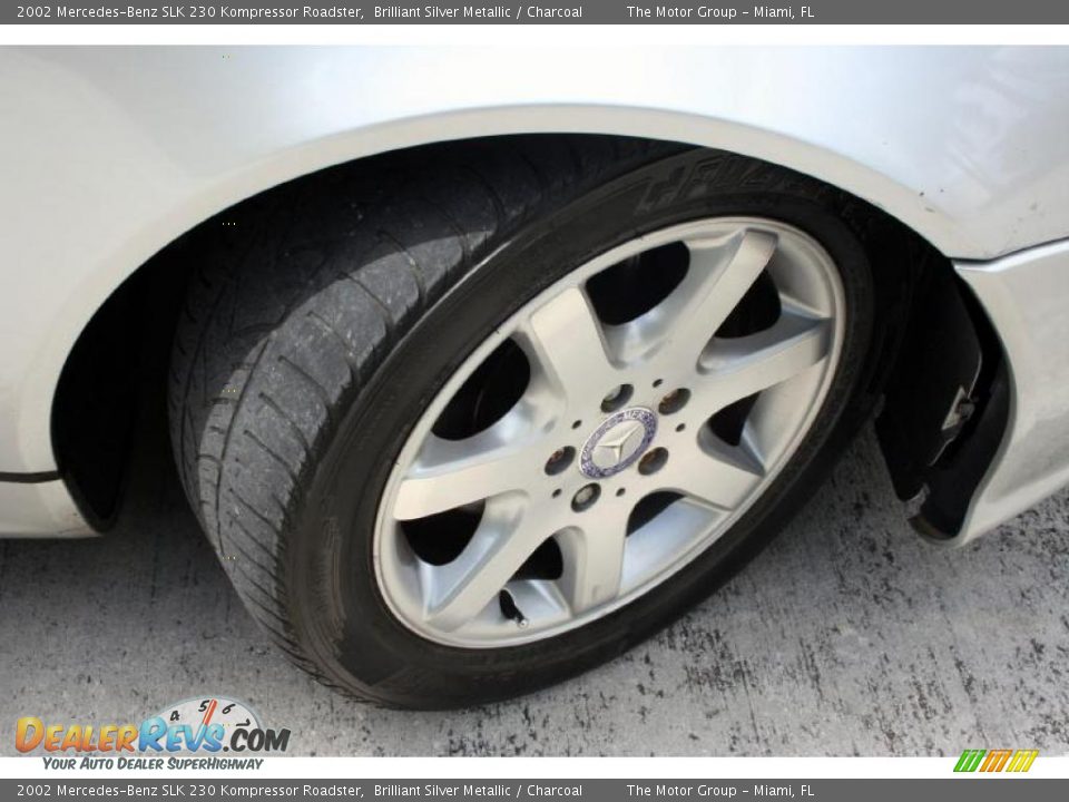 2002 Mercedes-Benz SLK 230 Kompressor Roadster Brilliant Silver Metallic / Charcoal Photo #32