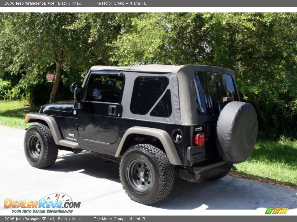 2006 Jeep Wrangler SE 4x4 Black / Khaki Photo #5
