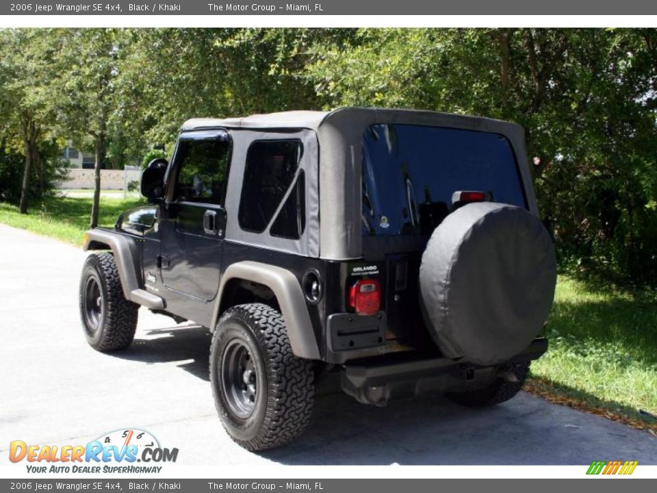 2006 Jeep Wrangler SE 4x4 Black / Khaki Photo #6