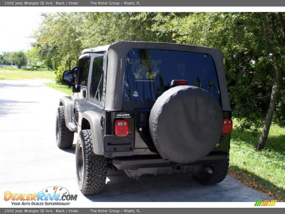 2006 Jeep Wrangler SE 4x4 Black / Khaki Photo #7