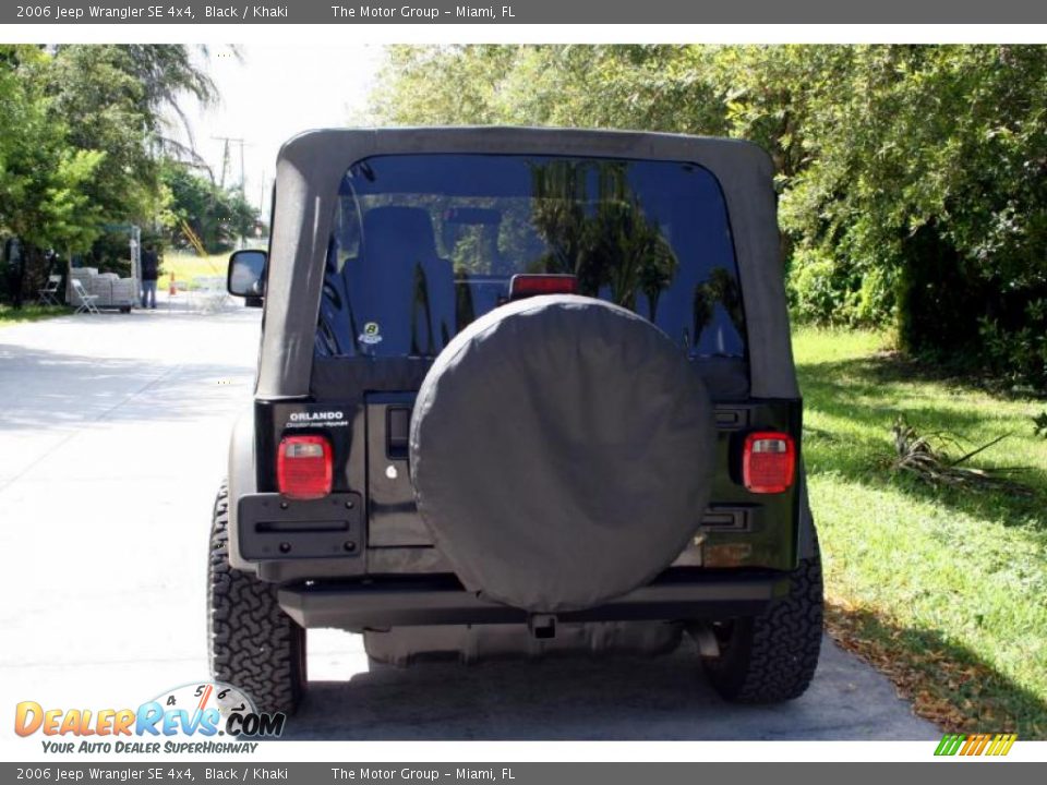 2006 Jeep Wrangler SE 4x4 Black / Khaki Photo #8