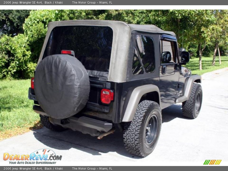 2006 Jeep Wrangler SE 4x4 Black / Khaki Photo #10
