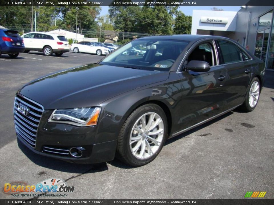 2011 Audi A8 4.2 FSI quattro Oolong Grey Metallic / Black Photo #2