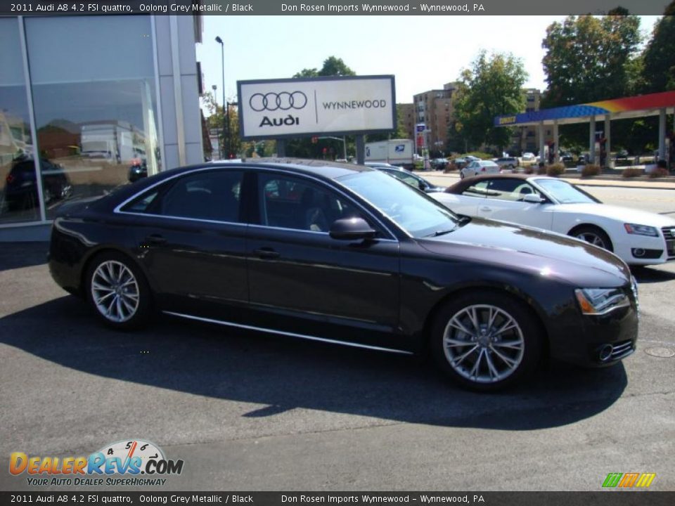 2011 Audi A8 4.2 FSI quattro Oolong Grey Metallic / Black Photo #6