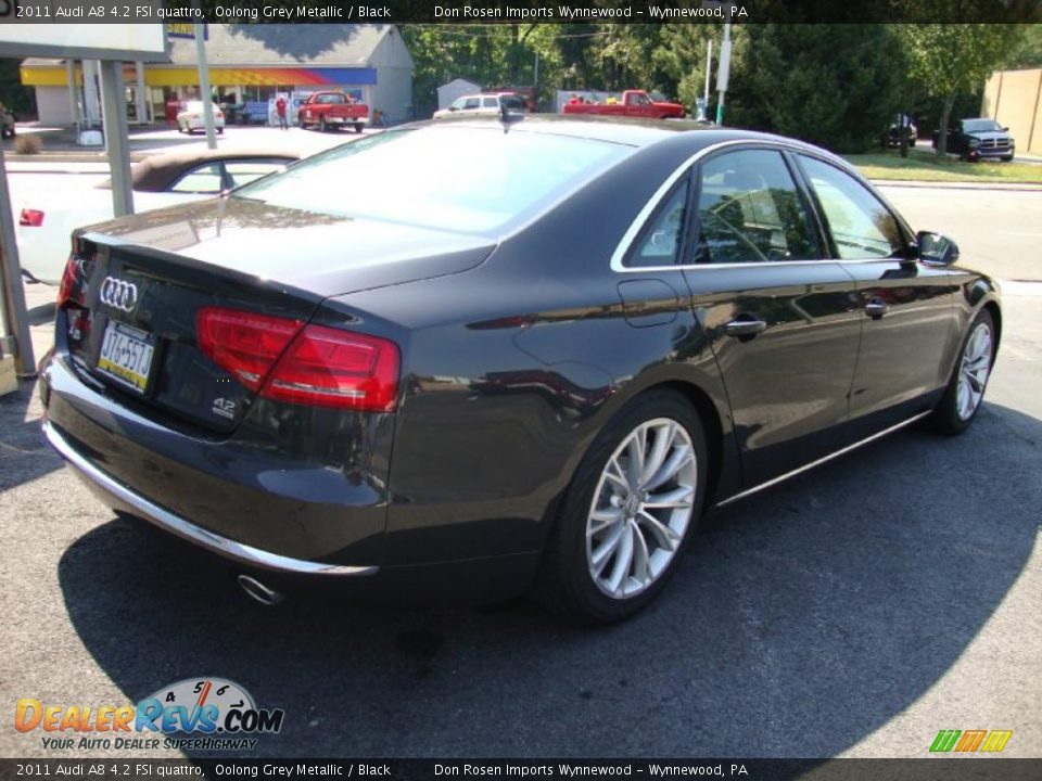 2011 Audi A8 4.2 FSI quattro Oolong Grey Metallic / Black Photo #7