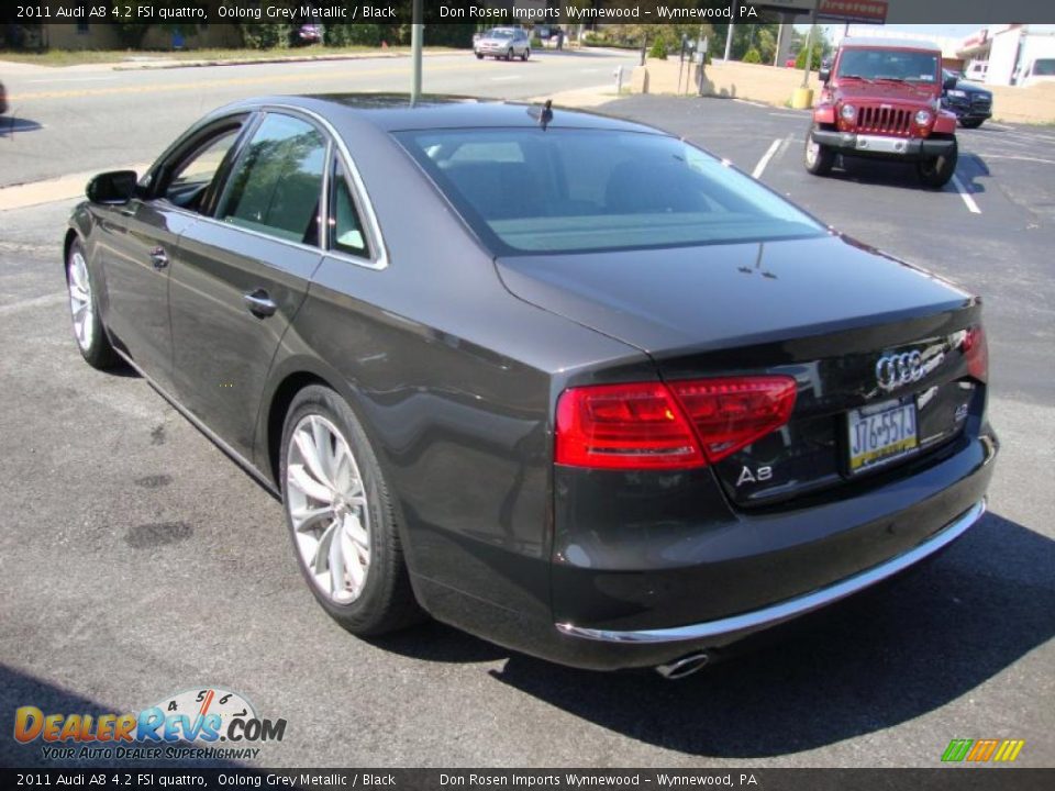 2011 Audi A8 4.2 FSI quattro Oolong Grey Metallic / Black Photo #9