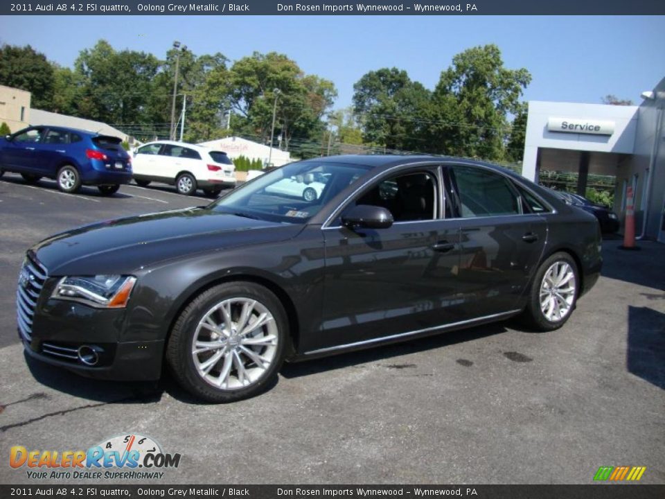 2011 Audi A8 4.2 FSI quattro Oolong Grey Metallic / Black Photo #10