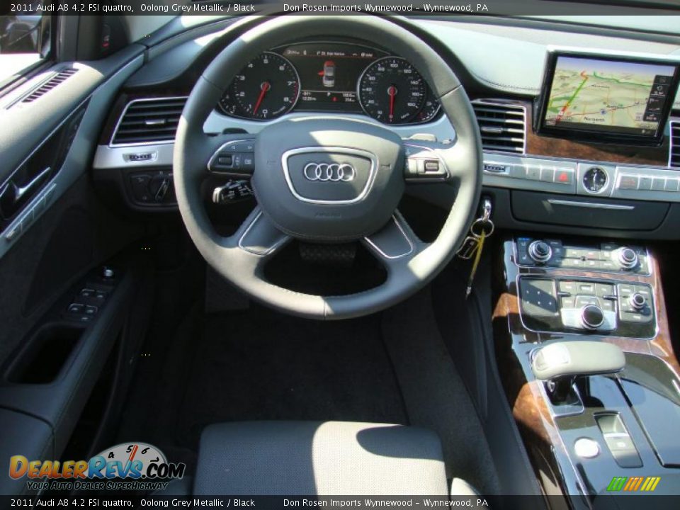 2011 Audi A8 4.2 FSI quattro Oolong Grey Metallic / Black Photo #26