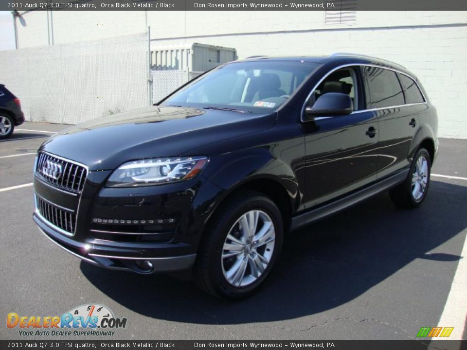 2011 Audi Q7 3.0 TFSI quattro Orca Black Metallic / Black Photo #2