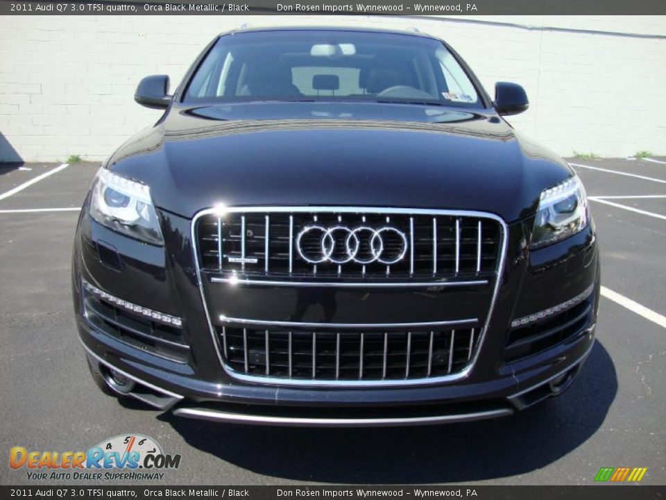 2011 Audi Q7 3.0 TFSI quattro Orca Black Metallic / Black Photo #3