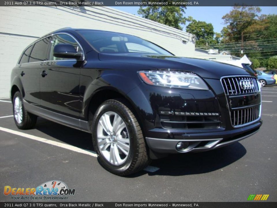 2011 Audi Q7 3.0 TFSI quattro Orca Black Metallic / Black Photo #5