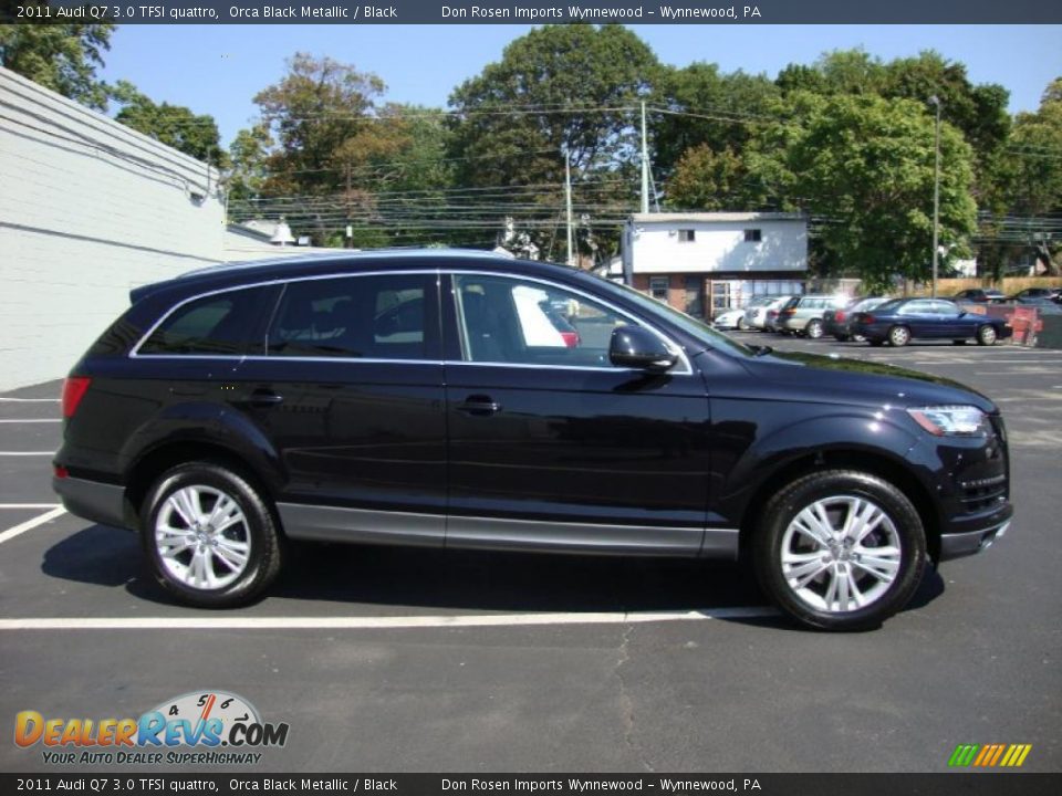 2011 Audi Q7 3.0 TFSI quattro Orca Black Metallic / Black Photo #6