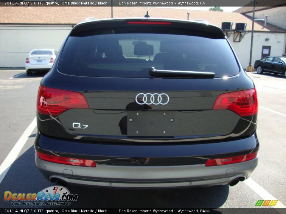2011 Audi Q7 3.0 TFSI quattro Orca Black Metallic / Black Photo #8