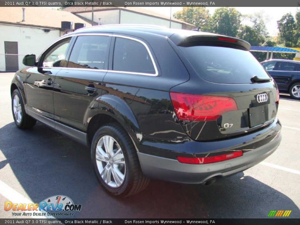 2011 Audi Q7 3.0 TFSI quattro Orca Black Metallic / Black Photo #9