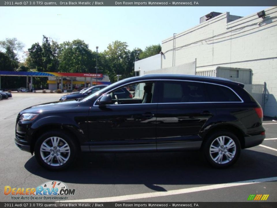 2011 Audi Q7 3.0 TFSI quattro Orca Black Metallic / Black Photo #10