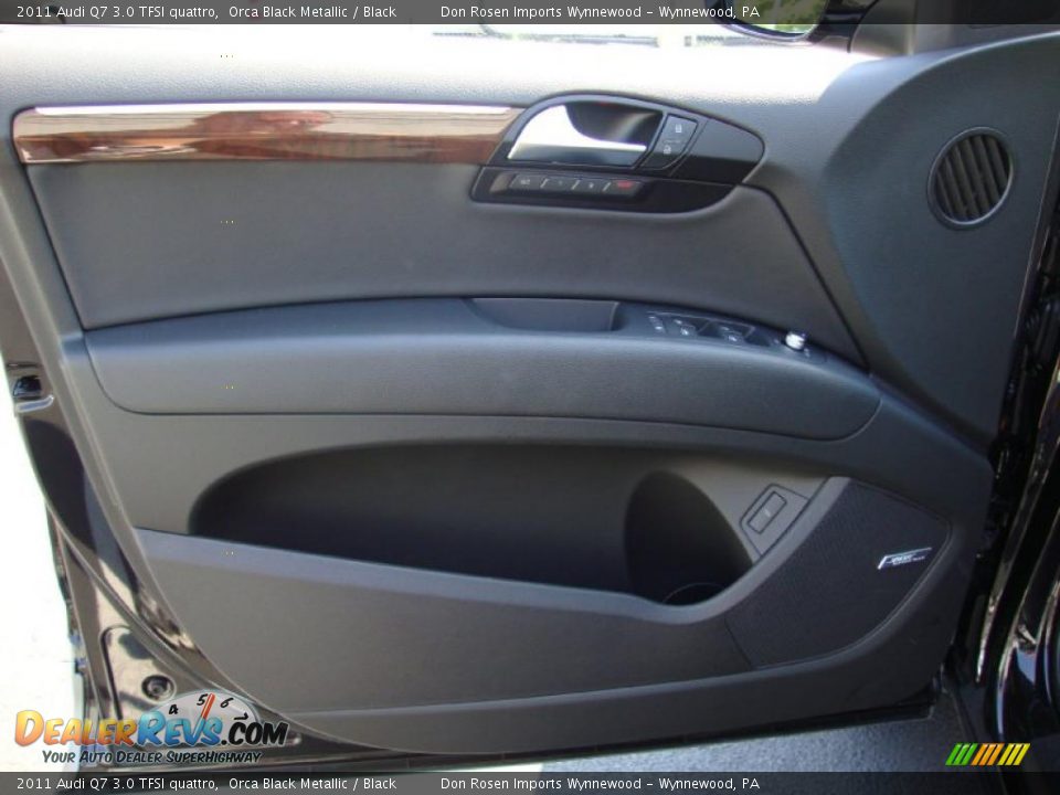 2011 Audi Q7 3.0 TFSI quattro Orca Black Metallic / Black Photo #13