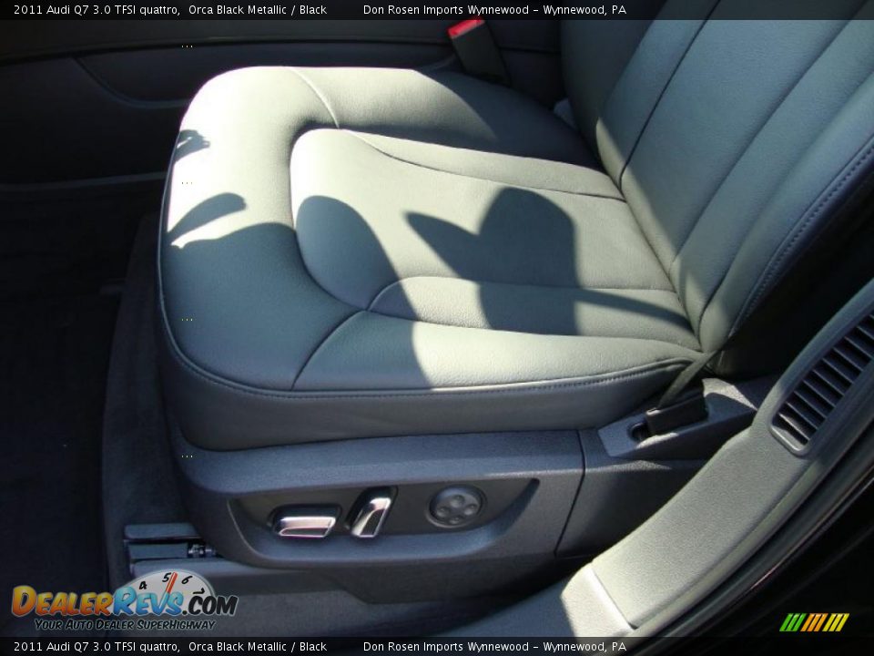 2011 Audi Q7 3.0 TFSI quattro Orca Black Metallic / Black Photo #15