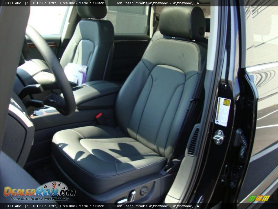 2011 Audi Q7 3.0 TFSI quattro Orca Black Metallic / Black Photo #16