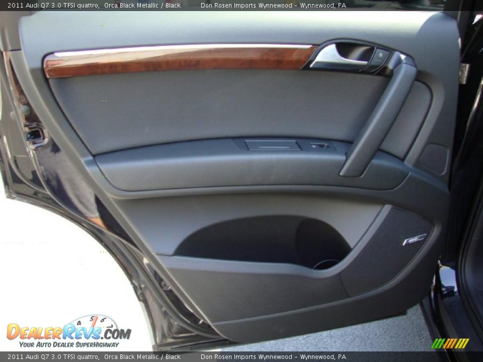 2011 Audi Q7 3.0 TFSI quattro Orca Black Metallic / Black Photo #23
