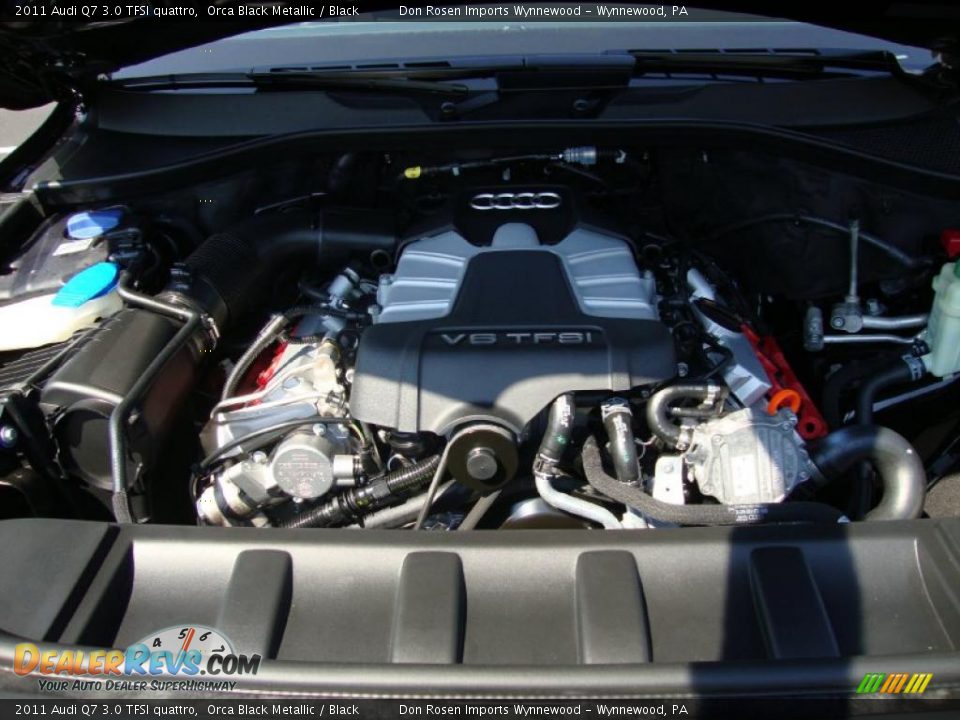 2011 Audi Q7 3.0 TFSI quattro Orca Black Metallic / Black Photo #26