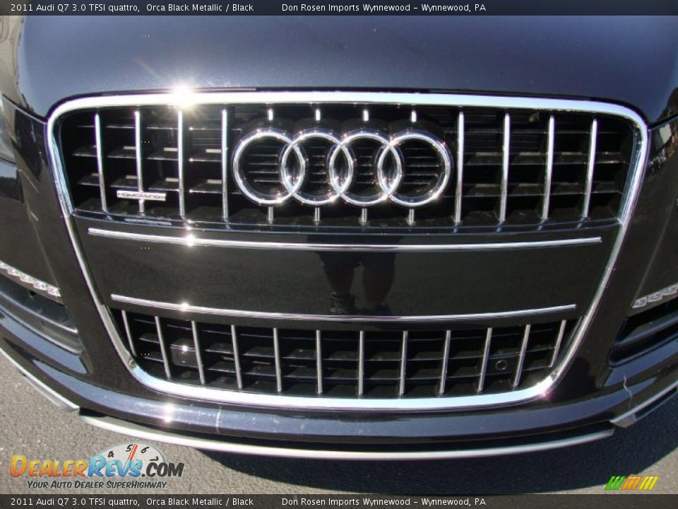 2011 Audi Q7 3.0 TFSI quattro Orca Black Metallic / Black Photo #27