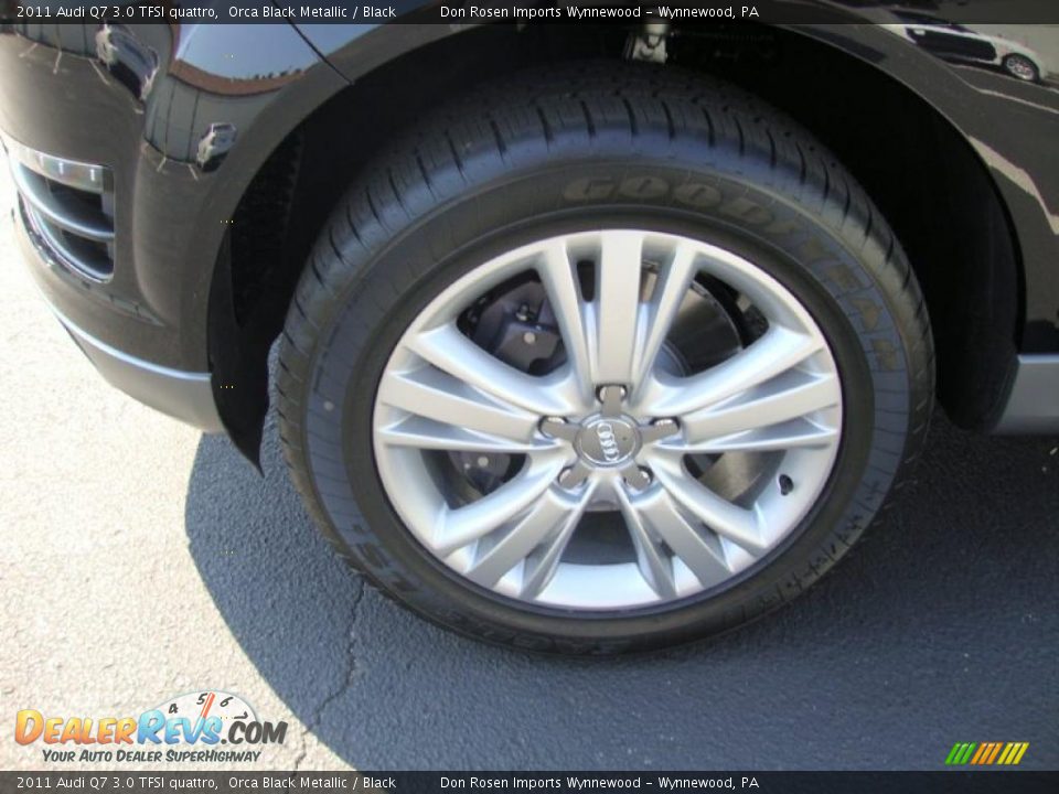 2011 Audi Q7 3.0 TFSI quattro Orca Black Metallic / Black Photo #28