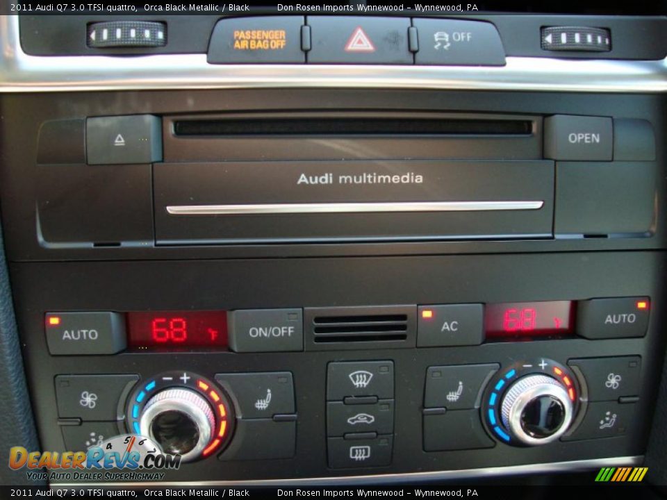 2011 Audi Q7 3.0 TFSI quattro Orca Black Metallic / Black Photo #30