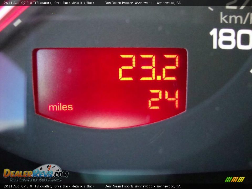 2011 Audi Q7 3.0 TFSI quattro Orca Black Metallic / Black Photo #35