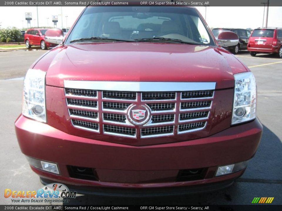 2008 Cadillac Escalade EXT AWD Sonoma Red / Cocoa/Light Cashmere Photo #2