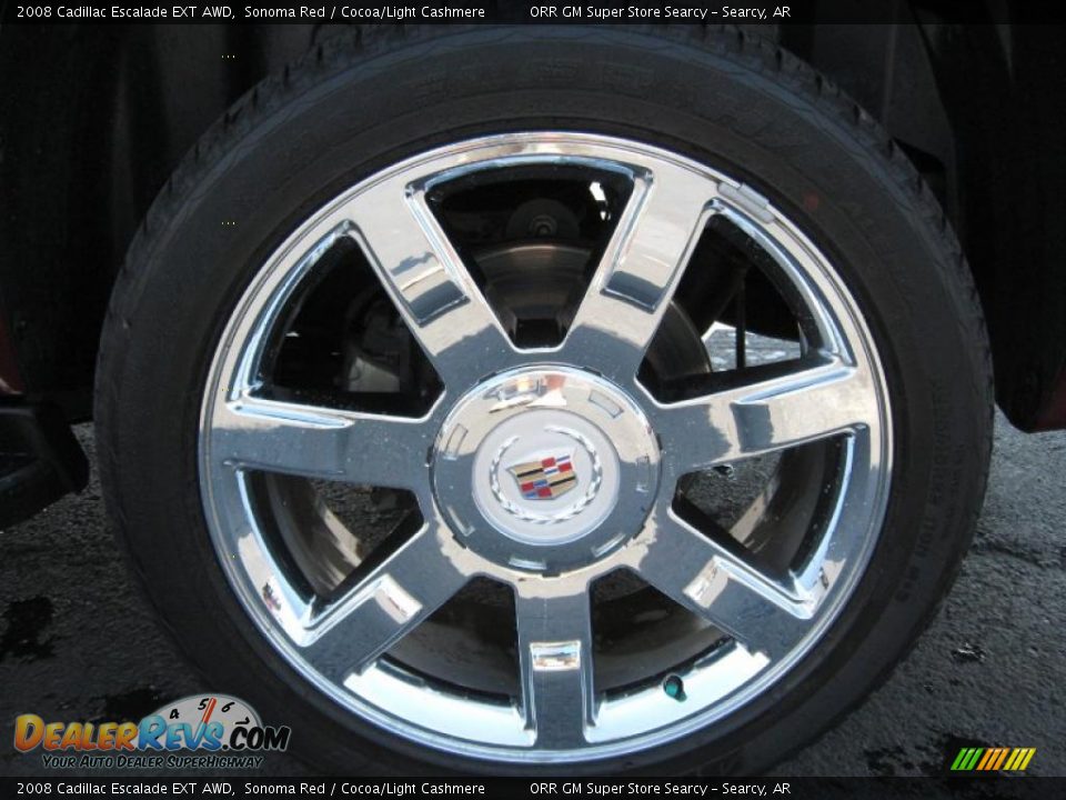 2008 Cadillac Escalade EXT AWD Sonoma Red / Cocoa/Light Cashmere Photo #7