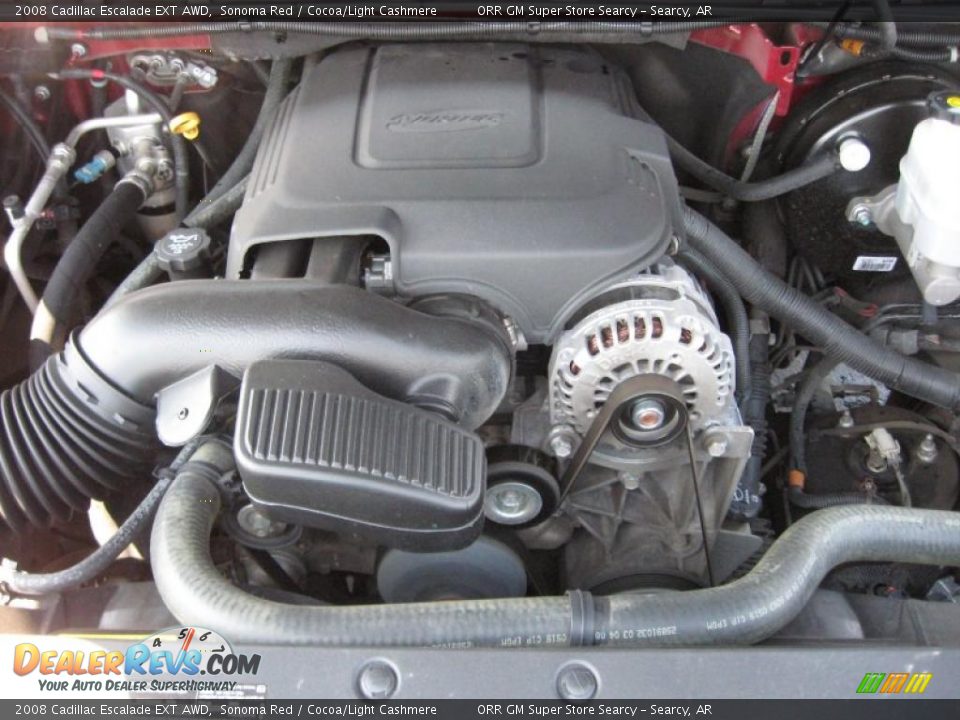 2008 Cadillac Escalade EXT AWD Sonoma Red / Cocoa/Light Cashmere Photo #9