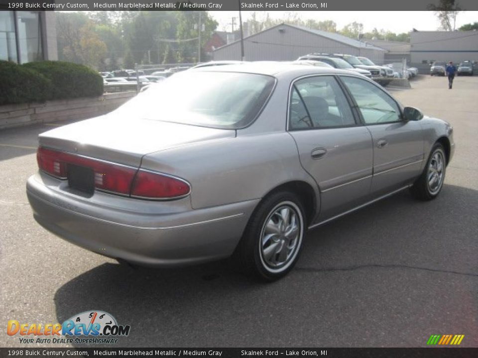 1998 Buick Century Custom Medium Marblehead Metallic / Medium Gray Photo #4