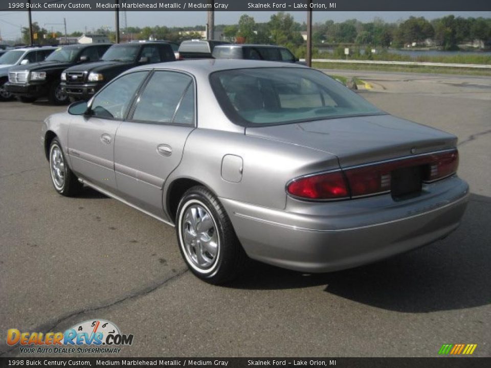 1998 Buick Century Custom Medium Marblehead Metallic / Medium Gray Photo #6