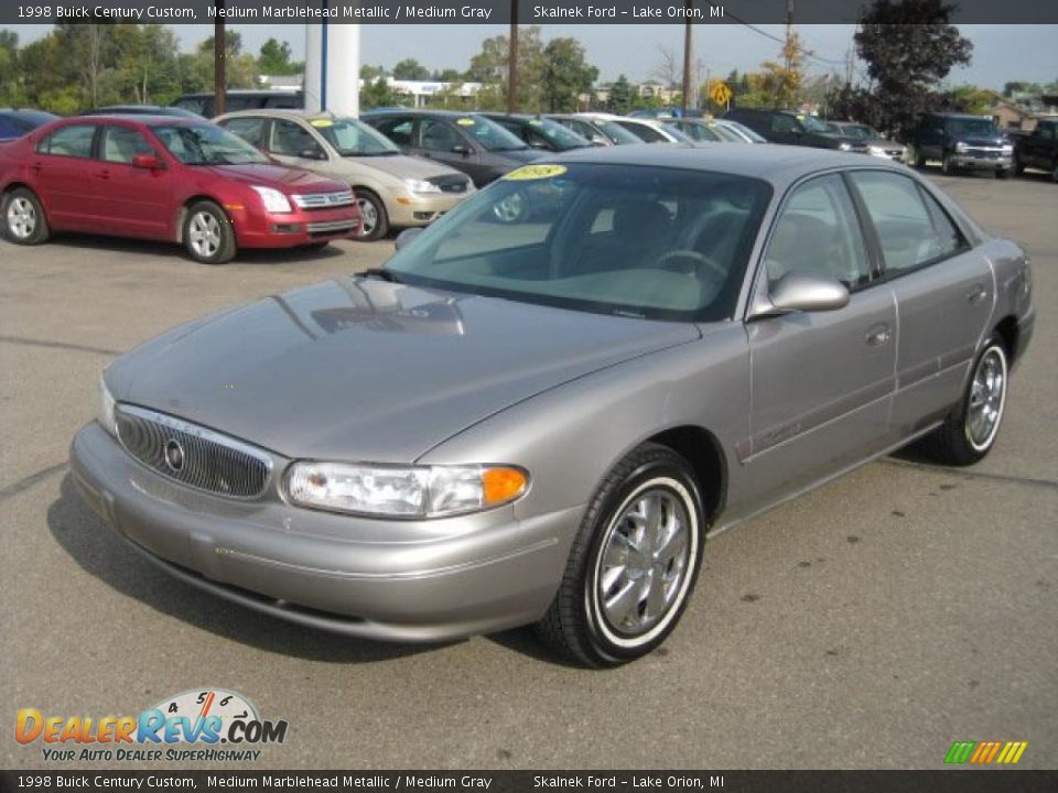 1998 Buick Century Custom Medium Marblehead Metallic / Medium Gray Photo #9