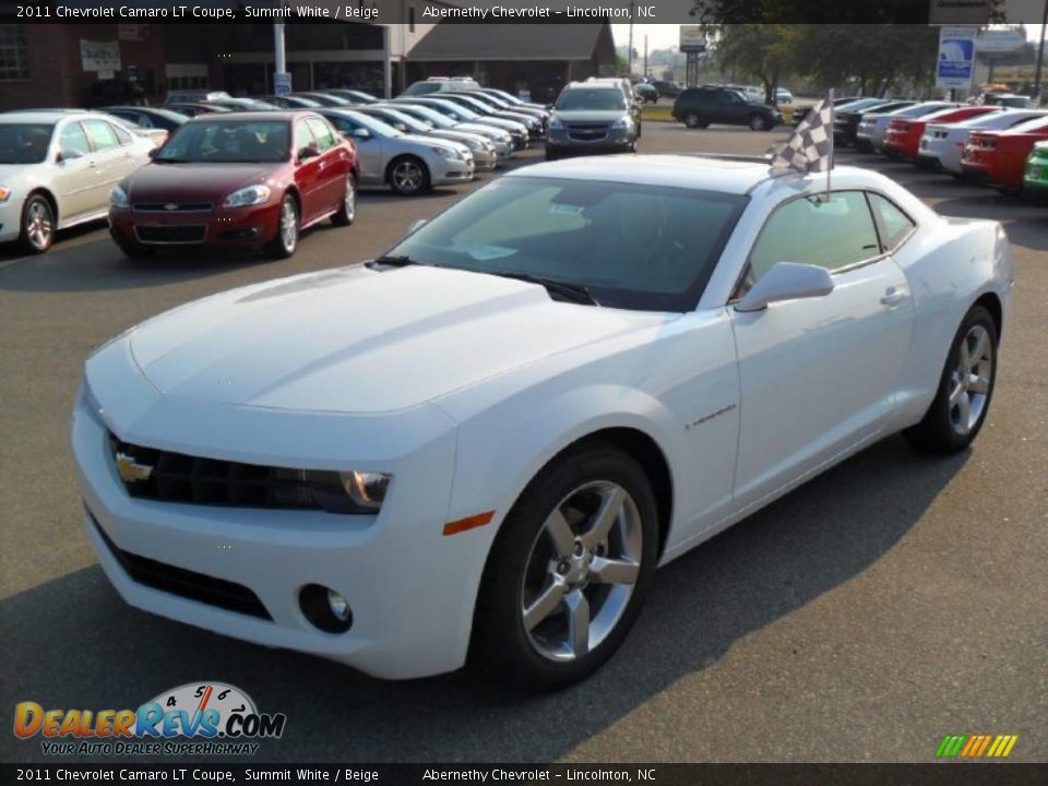 2011 Chevrolet Camaro LT Coupe Summit White / Beige Photo #1