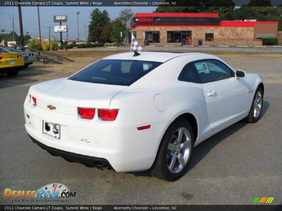 2011 Chevrolet Camaro LT Coupe Summit White / Beige Photo #4