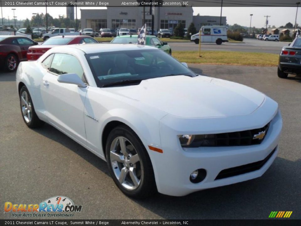2011 Chevrolet Camaro LT Coupe Summit White / Beige Photo #5