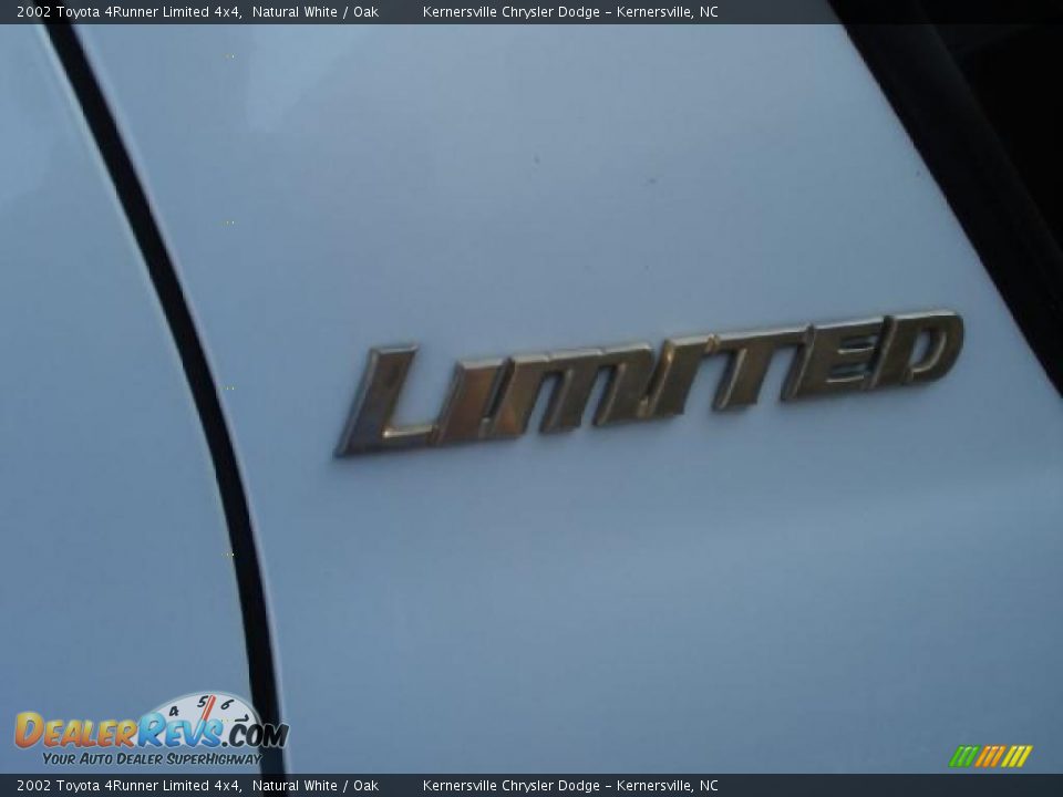 2002 Toyota 4Runner Limited 4x4 Natural White / Oak Photo #22
