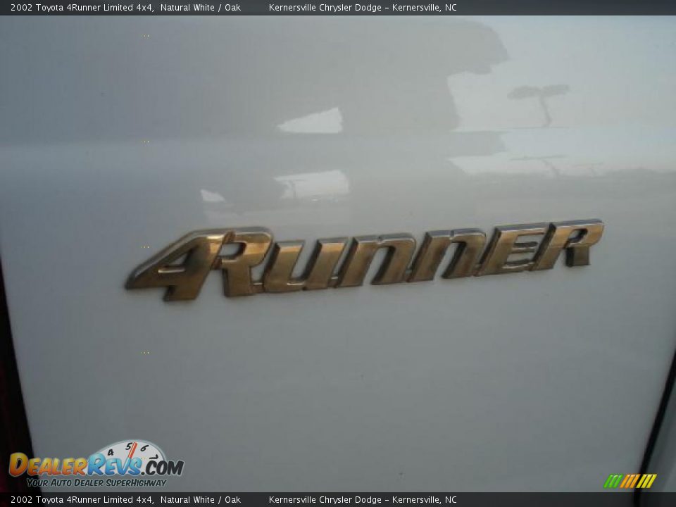 2002 Toyota 4Runner Limited 4x4 Natural White / Oak Photo #23