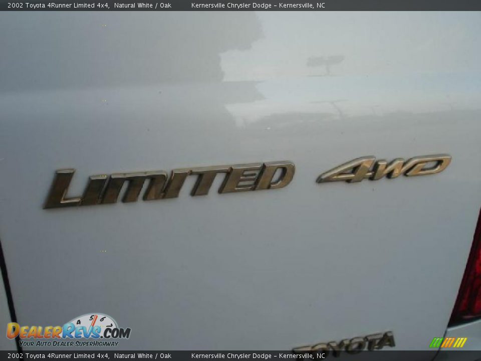 2002 Toyota 4Runner Limited 4x4 Natural White / Oak Photo #24