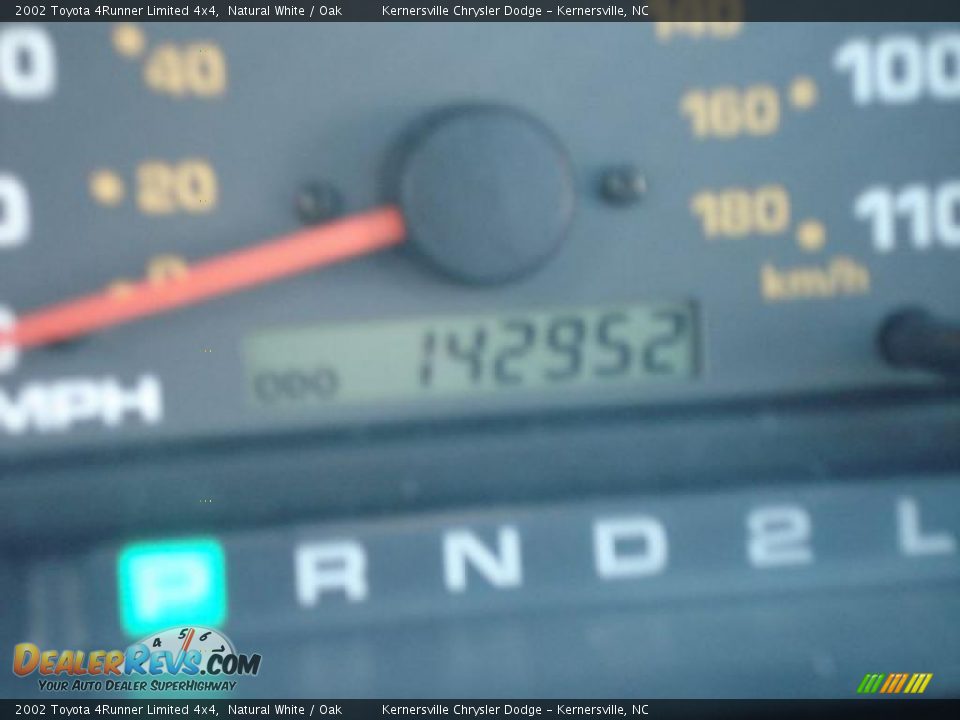 2002 Toyota 4Runner Limited 4x4 Natural White / Oak Photo #26