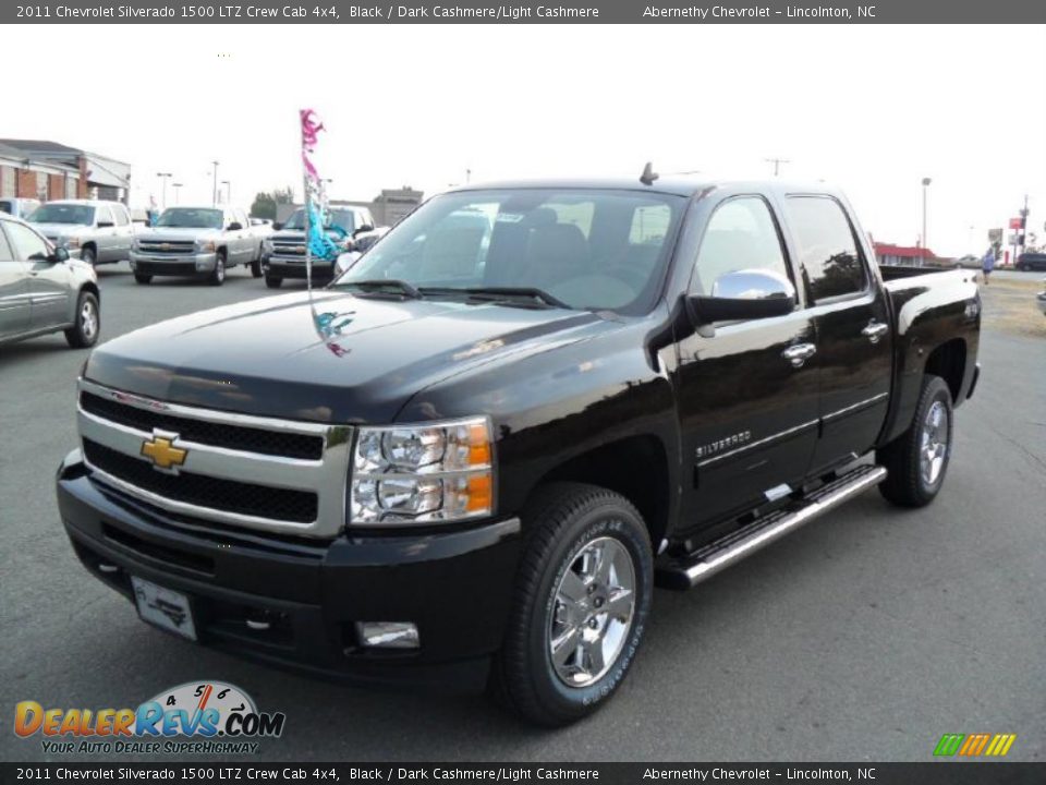 2011 Chevrolet Silverado 1500 LTZ Crew Cab 4x4 Black / Dark Cashmere/Light Cashmere Photo #1