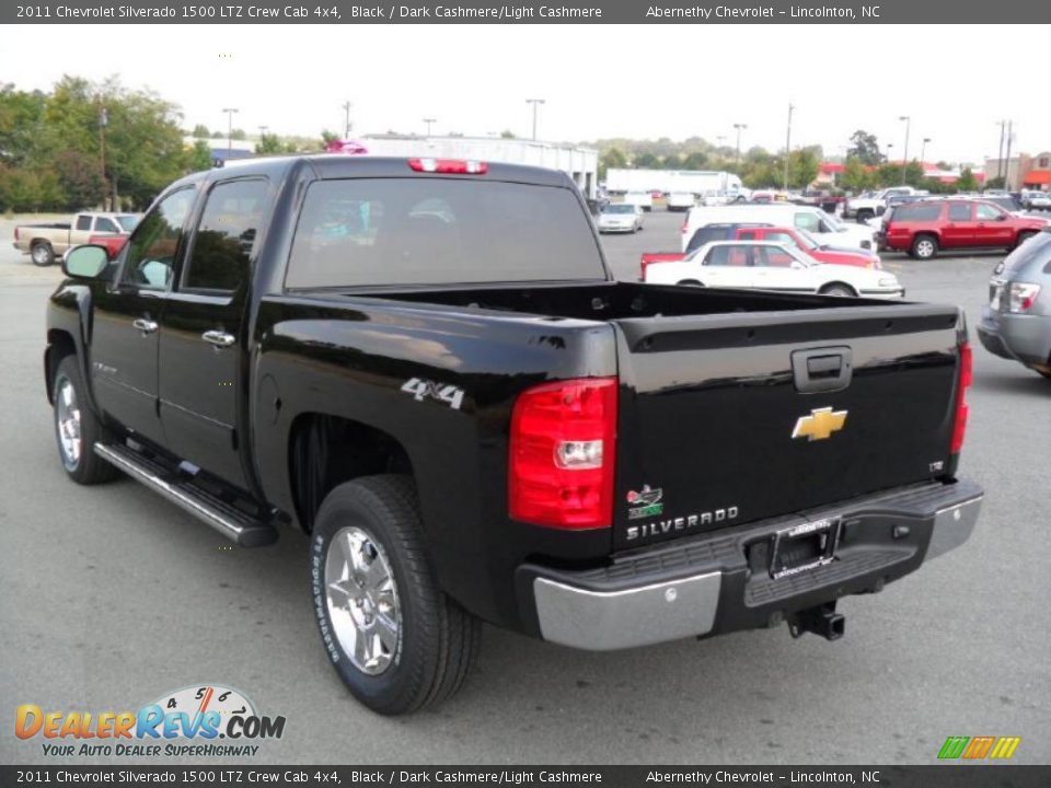 2011 Chevrolet Silverado 1500 LTZ Crew Cab 4x4 Black / Dark Cashmere/Light Cashmere Photo #2