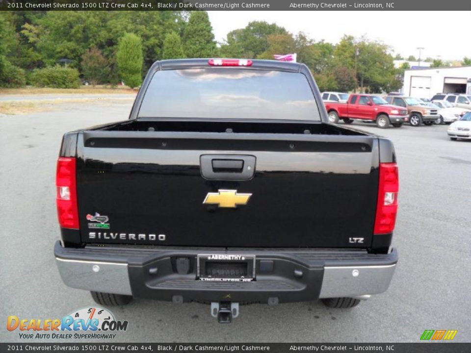 2011 Chevrolet Silverado 1500 LTZ Crew Cab 4x4 Black / Dark Cashmere/Light Cashmere Photo #3