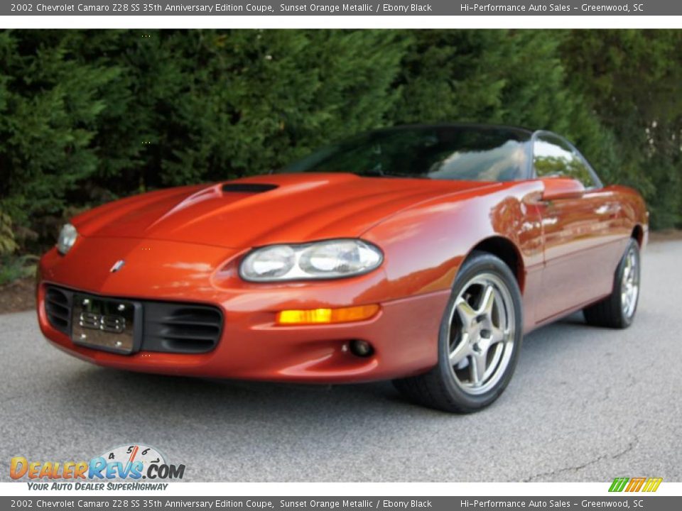 2002 Chevrolet Camaro Z28 SS 35th Anniversary Edition Coupe Sunset Orange Metallic / Ebony Black Photo #1